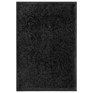 vidaXL Ovimatto pest&auml;v&auml; musta 40x60 cm