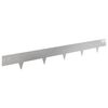 vidaXL Nurmireunus 10 kpl 100 x 12 cm Stainless Steel Hopea
