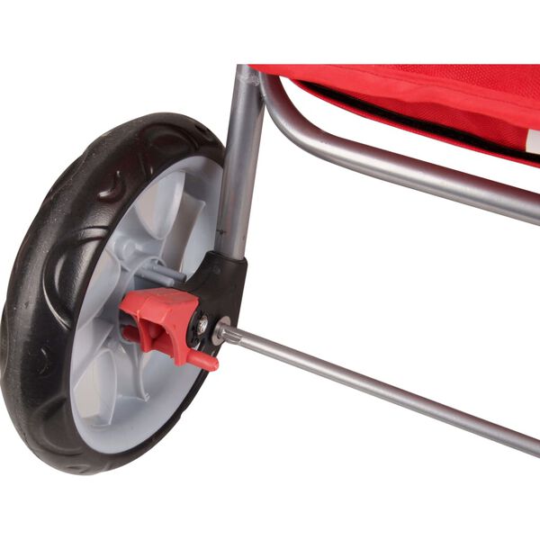 FLAMINGO Koiran rattaat punainen 89x37x87 cm