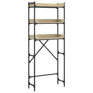 vidaXL Pesukonehyllykk&ouml; Sonoma-tammi 67x25x163 cm tekninen puu
