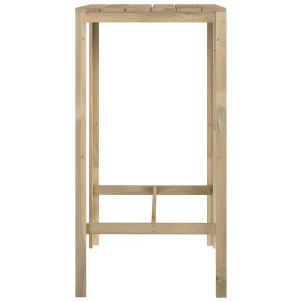 vidaXL Baaripöytä 60x60x110 cm kyllästetty mänty