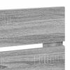 vidaXL Päätylevy päätyllä Harmaa Sonoma 75 cm Tekninen puu
