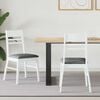 vidaXL Ruokatuolit 2 pcs Valkoinen 43 x 54 x 89 cm Kest&auml;v&auml; Kumipuinen