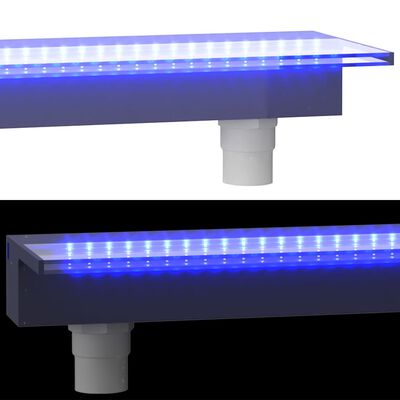 vidaXL Vesiputous RGB LED-valoilla akryyli 60 cm