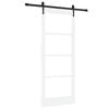 vidaXL Liukuovi ORKDAL Valkoinen 83 x 202 cm T&auml;ysi m&auml;nty ja lasi