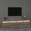 vidaXL TV-taso LED-valoilla Sonoma-tammi 240x35x40 cm