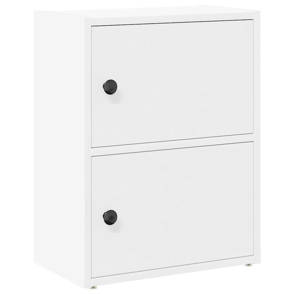 vidaXL Kirjahylly valkoinen 40x24x52 cm tekninen puu