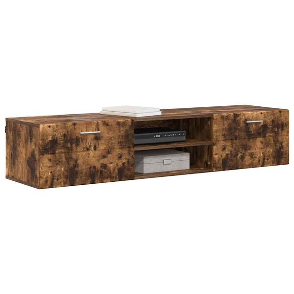 vidaXL puinen kaappi Savupähkinä 150 x 39 x 30 cm Tekninen puu