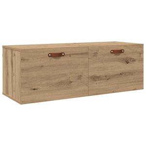 vidaXL Sein&auml;lle Kiinnitett&auml;v&auml; Kaappi 100 x 36,5 x 35 cm Tekninen puu