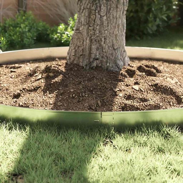 vidaxl Nurmireunus 10 pcs Harmaa 14 x 100 cm Teräs