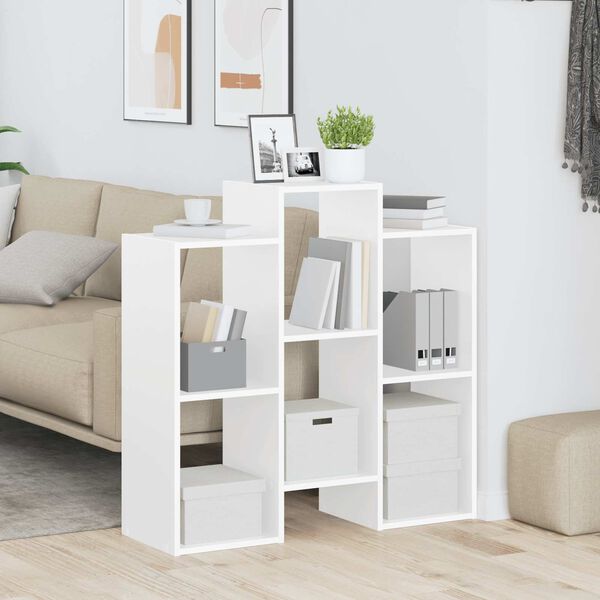 vidaXL Sivup&ouml;yt&auml; Valkoinen 90 x 30 x 90 cm