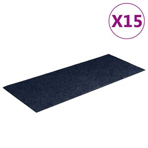 vidaXL Porrasmatot itseliimautuvat 15 kpl 60x25 cm laivastonsininen suorakaiteen muotoinen