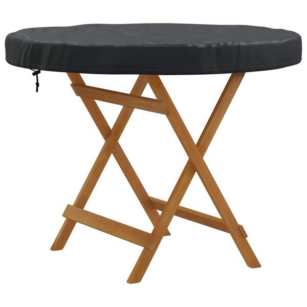 vidaXL Ulkop&ouml;yd&auml;n suojakansi Musta 92 x 92 x 10 cm 210D Oxford-kangas