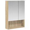 vidaXL Kylpyhuoneen Peilikaappi Sonoman tammi 50 x 14,5 x 70 cm