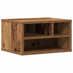 vidaXL Tulostinpidike Vanha puu 40 x 32 x 22,5 cm Tekninen puu