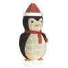vidaXL Pingviini joulukoriste LED-valoilla ylellinen kangas 180 cm