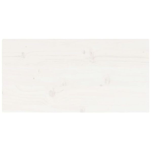 vidaXL P&ouml;yt&auml;levy valkoinen 80x40x2,5 cm t&auml;ysi m&auml;nty suorakaide