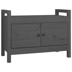 vidaXL Eteisen penkki harmaa 80x40x60 cm t&auml;ysi m&auml;nty