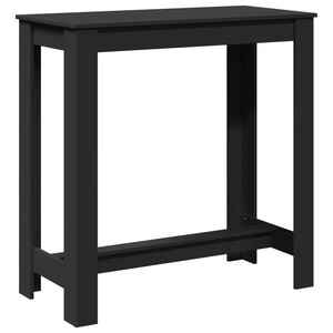 vidaXL Baarip&ouml;yt&auml; musta 102x50x103,5 cm tekninen puu