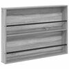 vidaXL Lehtiteline Harmaa Sonoma 100 x 12 x 70 cm Tekninen puu