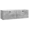 vidaXL Sein&auml;lle asennettava TV-kaappi 98 x 31 x 30 cm Betoninharmaa
