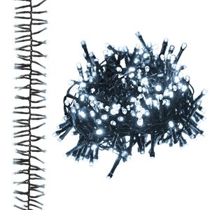 vidaXL Cluster LED-valonauha 1000 LED-valoa kylm&auml; valkoinen 11 m PVC