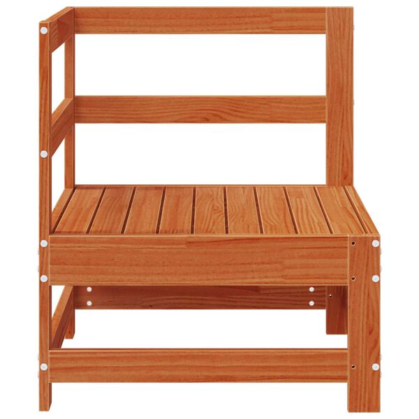 vidaXL Puutarhan Kulmasohva Massiivim&auml;nty Vahans&auml;vyinen Ruskea