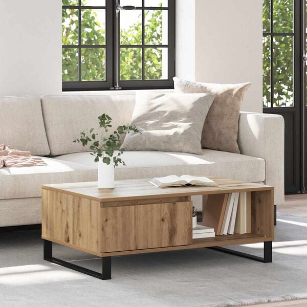 vidaXL Sohvap&ouml;yt&auml; Artisan tammi 90 x 60 x 35 cm Tekninen puu