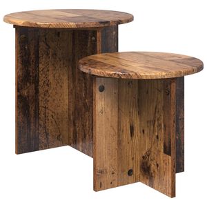 vidaXL Sivup&ouml;yt&auml;setti 2 pcs Vanha puu K&auml;sitelty puu