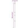 vidaXL Aidan pylväät 13 pcs Hopea Ø32mm 190 cm Galvanoitu teräs