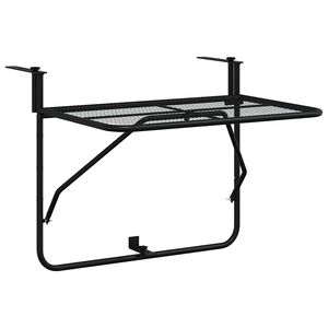 vidaXL Parvekep&ouml;yt&auml; musta 60x40 cm ter&auml;s