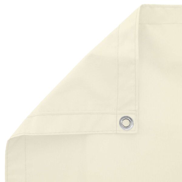 vidaXL Parvekkeen Verho Kerma 110 x 600 cm Oxford-kangas