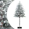 vidaXL Salkomallinen tekoinen joulukuusi 120 cm PVC ja metalli