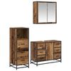 vidaXL Kylpyhuonekalustesetti 3 kpl Vanha Puu 80 x 33 x 60 cm