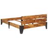 vidaXL Sängynrunko akaasiapuu harjatulla viimeistelyllä 120x200 cm