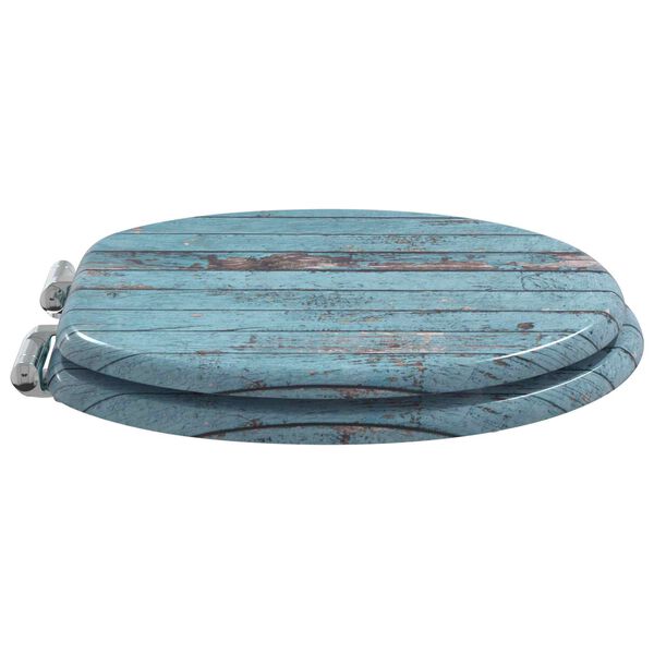 vidaXL WC-istuin 2 pcs Sininen 44 x 38 cm MDF-levy