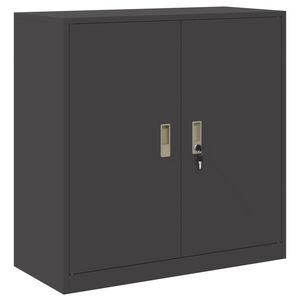 vidaXL S&auml;ilytyskaappi Musta 90 x 40 x 90 cm Ter&auml;s