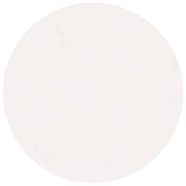 vidaXL P&ouml;yt&auml;levy py&ouml;re&auml; valkoinen &Oslash;60x3 cm t&auml;ysi m&auml;nty