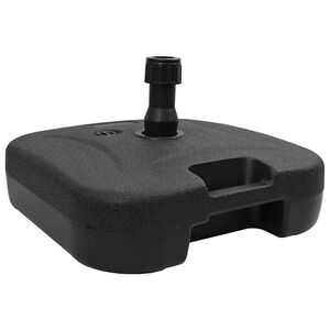 vidaXL Ulkoilman Parasol Teline Musta 45 x 45 x 29.5 cm Muovi