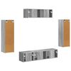 vidaXL TV-kaappi 5 pcs Harmaa Sonoma