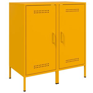 vidaXL Y&ouml;p&ouml;yd&auml;t 2 kpl sinapinkeltainen 36x39x79 cm ter&auml;s