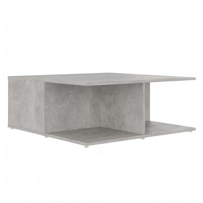 vidaXL Sohvapöytä betoninharmaa 80x80x31 cm lastulevy