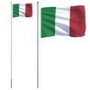 vidaXL Italian lippu ja lipputanko 6,08 m alumiini