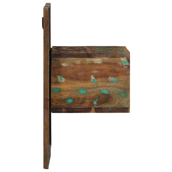 vidaXL y&ouml;p&ouml;yt&auml;kaappi moniv&auml;rinen 50x27x50 cm massiivipuu kierr&auml;tetty