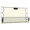 vidaXL Jalkapalloverkko mustakeltainen 183x85x120 cm polyesteri