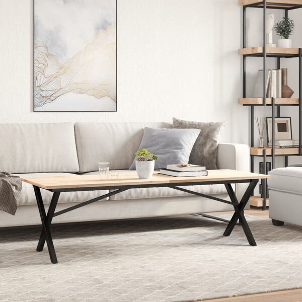 vidaXL Sohvap&ouml;yd&auml;n jalat X-muoto 140x30x43 cm ter&auml;st&auml;