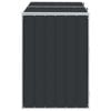 vidaXL Wheelie Bin S&auml;ilytys Double Bins Antrasiitti 144x81x113cm Ter&auml;s