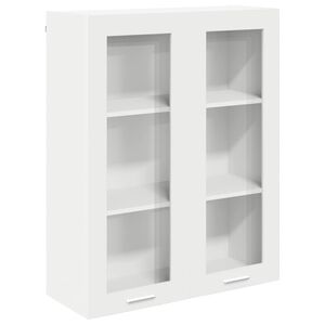 vidaXL Henkarikaappi ovella Valkoinen 80 x 31 x 100 cm Tekninen puu
