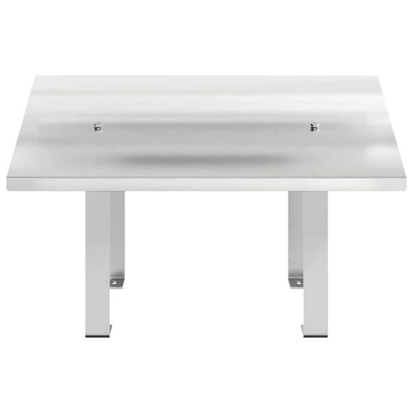 vidaXL Huppu Hopea 50 x 50 x 37 cm Ruostumaton ter&auml;s