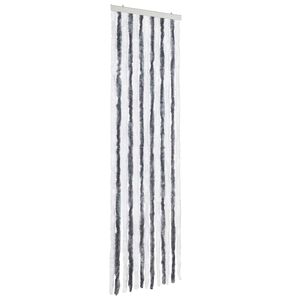 vidaXL Hy&ouml;nteisverho harmaa ja valkoinen 56x200 cm Chenille
